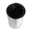 Picture of Bolero Stainless Steel Open Lid Bullet Bin Silver 40Ltr