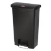 Picture of Rubbermaid Slim Jim Pedal Bin Black 50Ltr