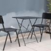 Picture of Bolero Black Square Pavement Style Steel Table