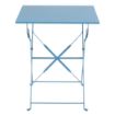 Picture of Bolero Pavement Style Square Steel Table Seaside Blue 600mm