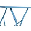 Picture of Bolero Pavement Style Square Steel Table Seaside Blue 600mm