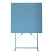 Picture of Bolero Pavement Style Square Steel Table Seaside Blue 600mm