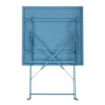 Picture of Bolero Pavement Style Square Steel Table Seaside Blue 600mm