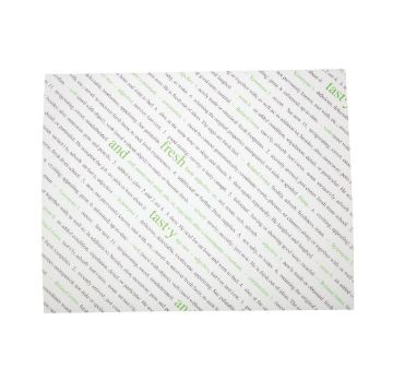 Picture of Greaseproof Paper Sheets Fresh and Tasty Print 255 x 203mm (Pack of 500)
