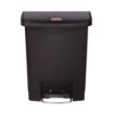 Picture of Rubbermaid Slim Jim Step on Front Pedal Black 30Ltr