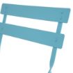 Picture of Bolero Pavement Style Steel Chairs Seaside Blue (Pack of 2)