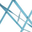 Picture of Bolero Pavement Style Steel Chairs Seaside Blue (Pack of 2)