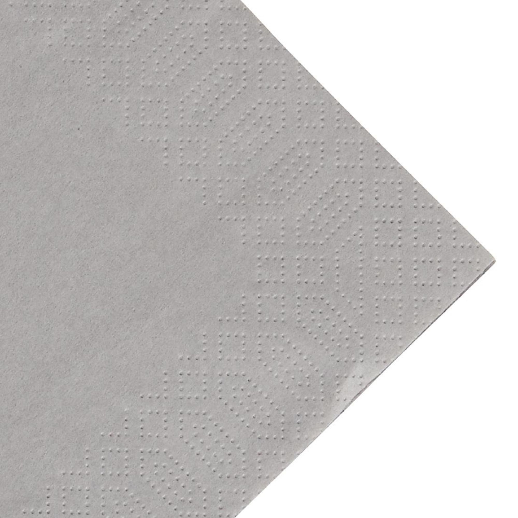 Picture of Duni Dinner Napkin Granite Grey 40x40cm 3ply 1/4 Fold (Pack of 1000)