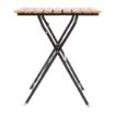 Picture of Bolero Faux Wood Bistro Table Square 600mm