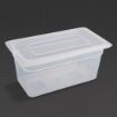 Picture of Vogue Polypropylene 1/3 Gastronorm Container with Lid 150mm (4 pack)