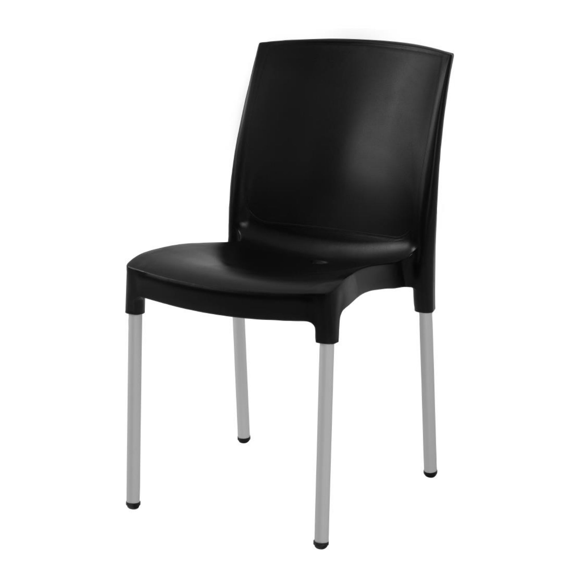 Picture of Stacking Bistro Side Chairs Black (Pack of 4)