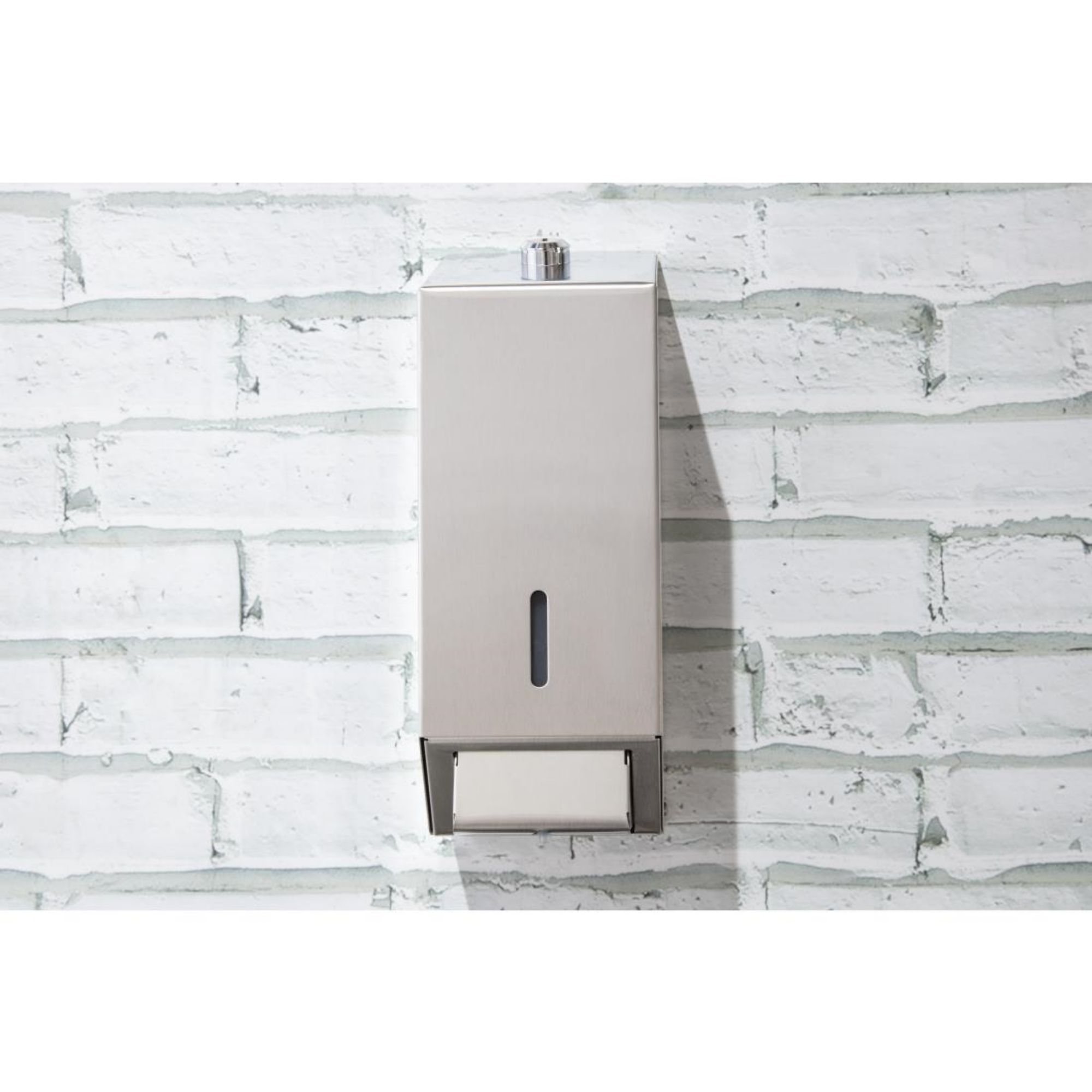 Picture of Jantex Stainless Steel Soap and Hand Sanitiser Dispenser 1 Litre