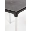 Picture of Black Square Table with Aluminium Legs 750mm
