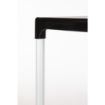 Picture of Black Square Table with Aluminium Legs 750mm