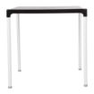 Picture of Black Square Table with Aluminium Legs 750mm