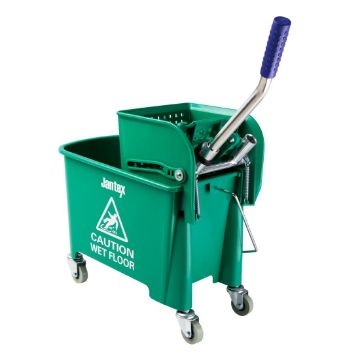 Picture of Jantex Kentucky Green Mop Bucket and Wringer 20Ltr