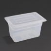 Picture of Vogue Polypropylene 1/4 Gastronorm Container with Lid 150mm (4 pack)