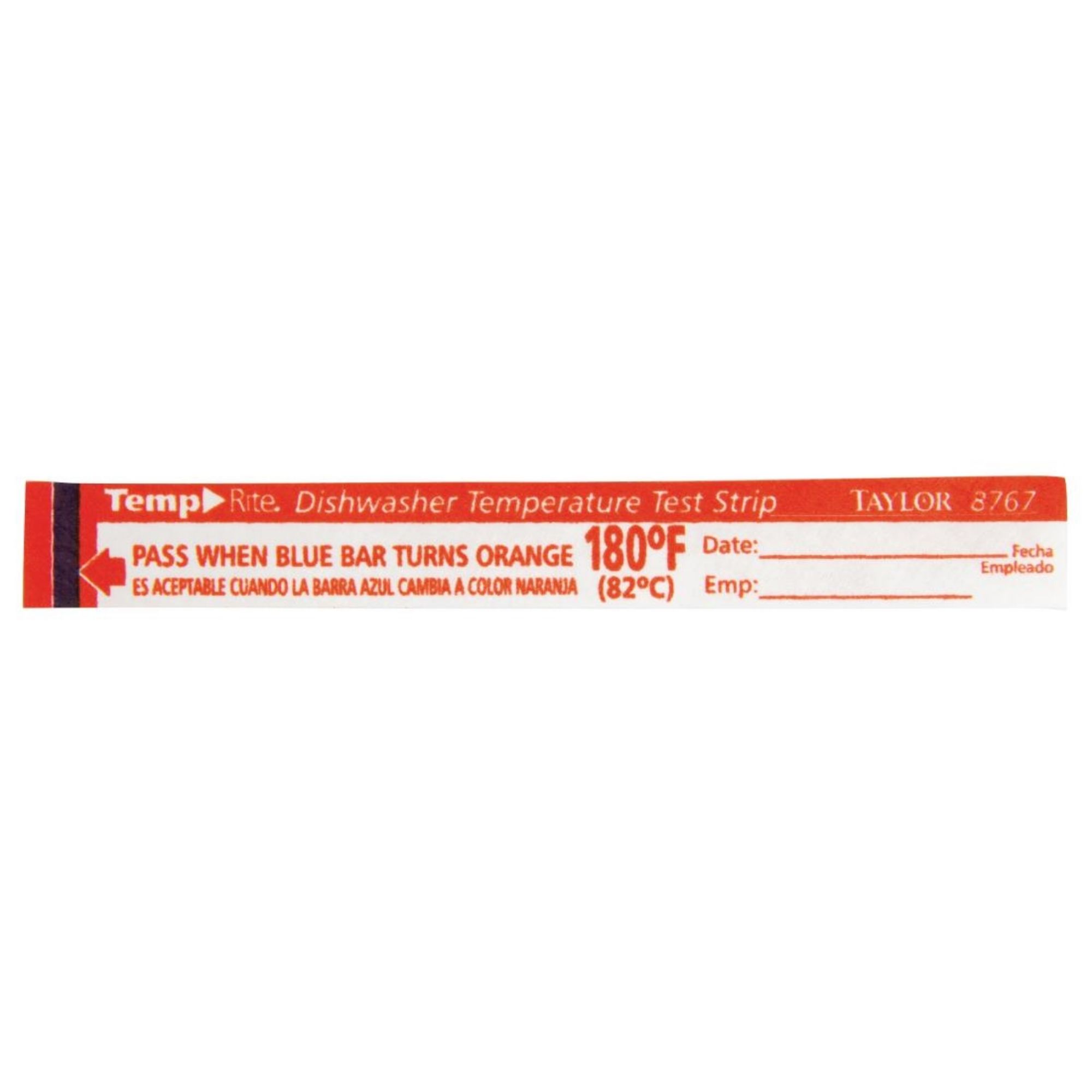 Picture of Dishwasher Temperature Test Strip (Pack of 25)