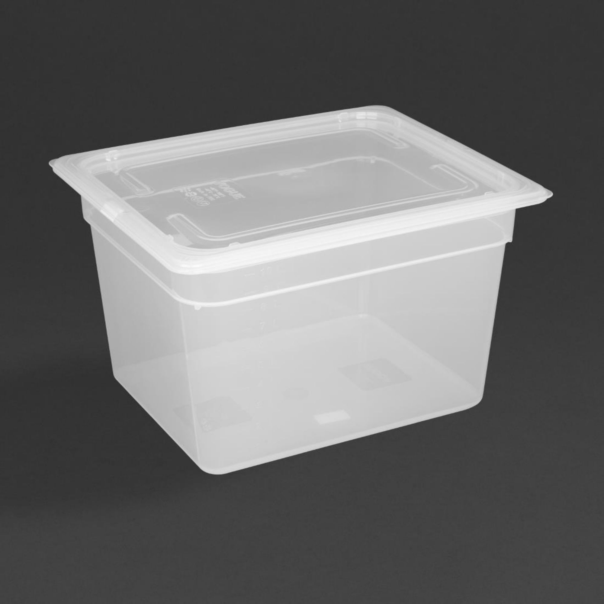 Picture of Vogue Polypropylene 1/2 Gastronorm Container with Lid 200mm (Pack of 4)