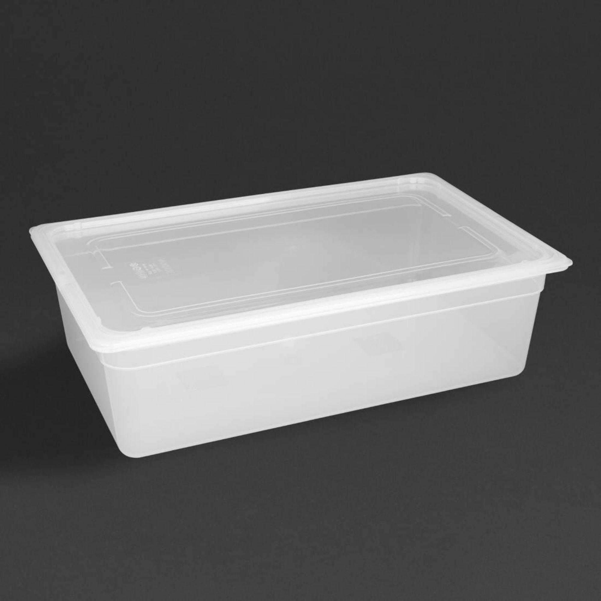 Picture of Vogue Polypropylene 1/1 Gastronorm Container with Lid 150mm (Pack of 2)