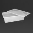 Picture of Vogue Polypropylene 1/1 Gastronorm Container with Lid 150mm (Pack of 2)