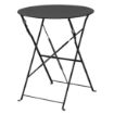 Picture of Bolero Black Pavement Style Steel Table 595mm
