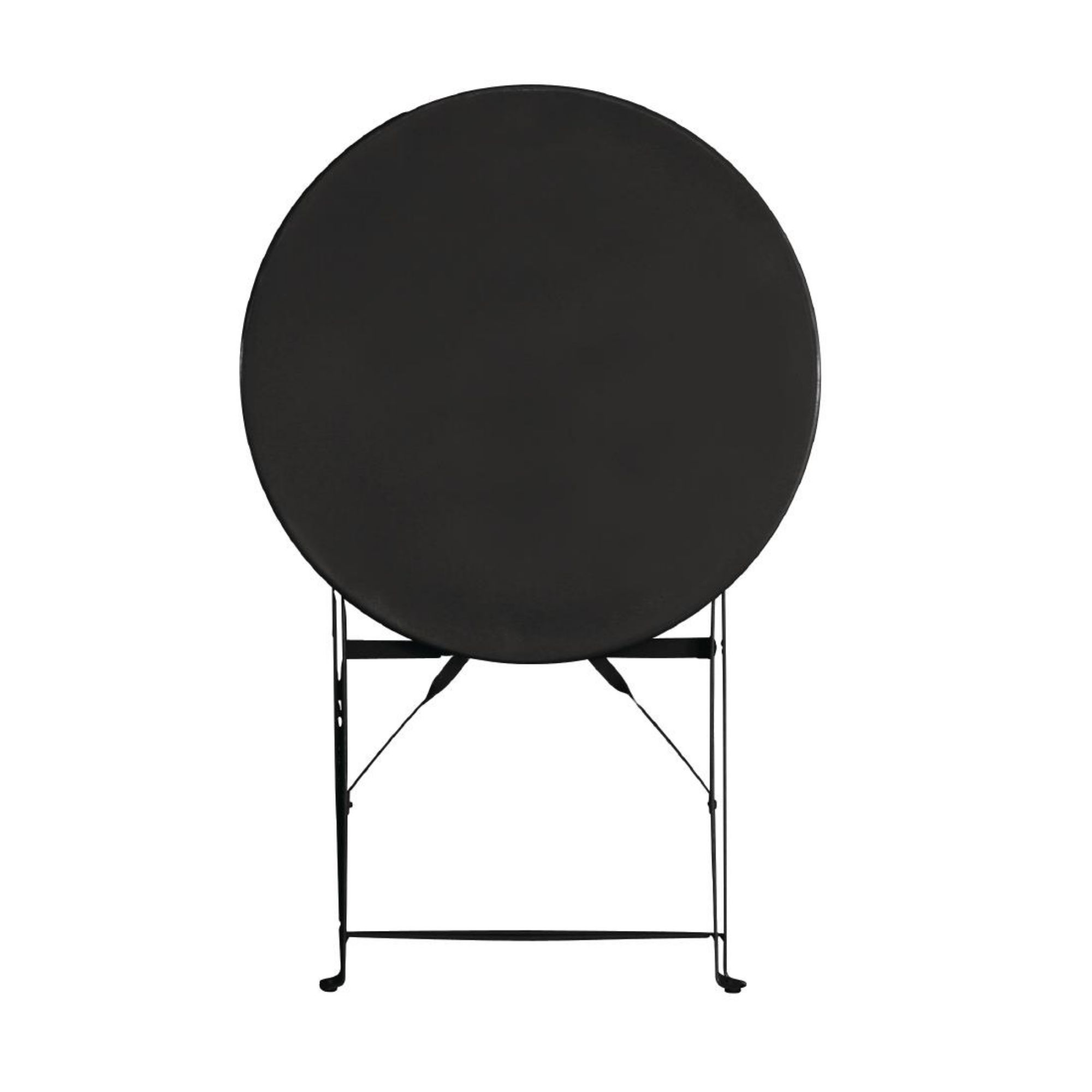 Picture of Bolero Black Pavement Style Steel Table 595mm