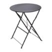 Picture of Bolero Black Pavement Style Steel Table 595mm