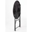 Picture of Bolero Black Pavement Style Steel Table 595mm