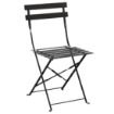 Picture of Bolero Black Pavement Style Steel Chairs (Pack of 2)