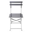 Picture of Bolero Black Pavement Style Steel Chairs (Pack of 2)