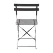 Picture of Bolero Black Pavement Style Steel Chairs (Pack of 2)