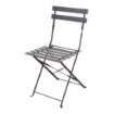 Picture of Bolero Black Pavement Style Steel Chairs (Pack of 2)