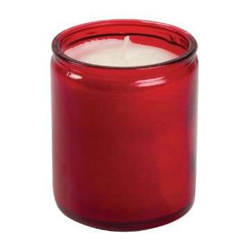 Picture of Bolsius Star Light Red Glass Candle Jars (8 pack)