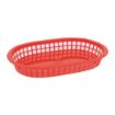 Picture of Olympia Oval Polypropylene Food Basket Red (Pack of 6)
