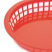Picture of Olympia Oval Polypropylene Food Basket Red (Pack of 6)