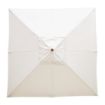 Picture of Bolero Square Pulley Parasol 2.5m Wide Cream