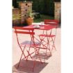 Picture of Bolero Red Pavement Style Steel Chairs (Pack of 2)