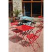 Picture of Bolero Red Pavement Style Steel Chairs (Pack of 2)