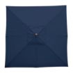 Picture of Bolero Square Double Pulley Parasol 2.5m Diameter Navy Blue