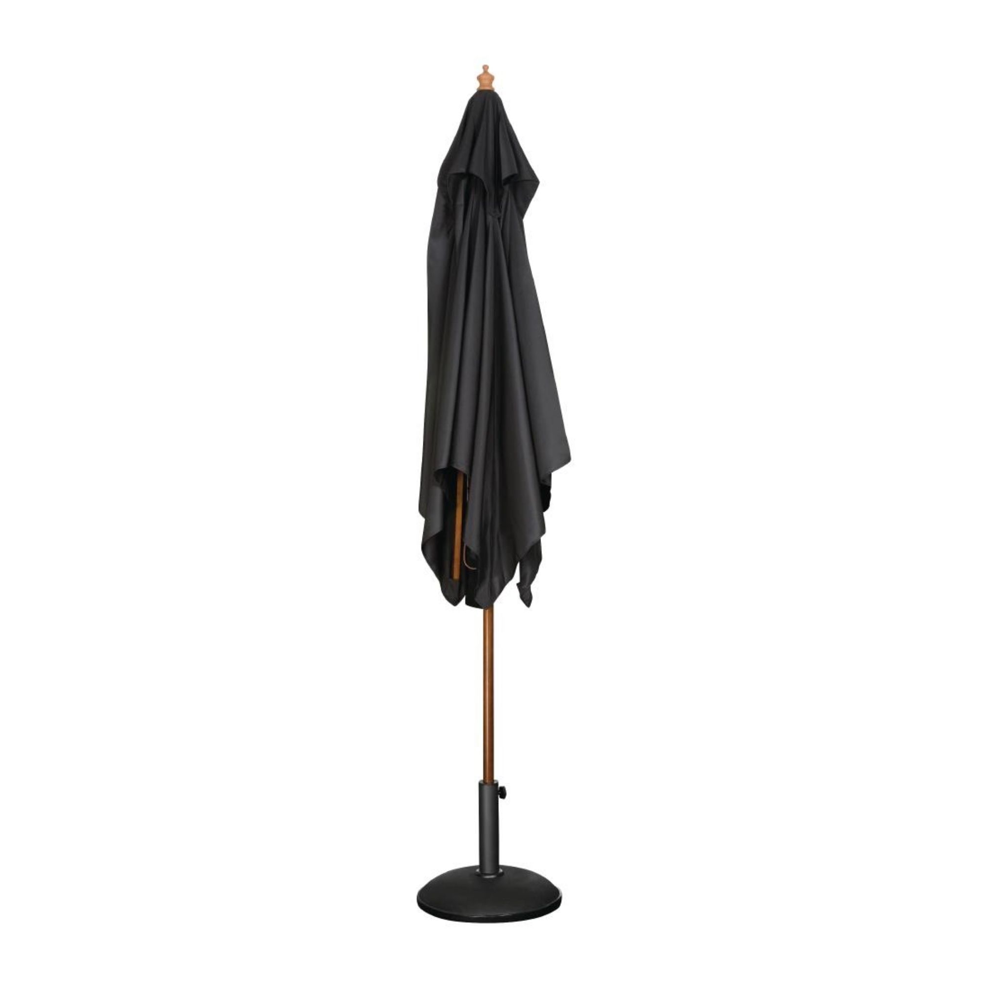 Picture of Bolero Square Double Pulley Parasol 2.5m Diameter Black