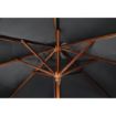 Picture of Bolero Square Double Pulley Parasol 2.5m Diameter Black