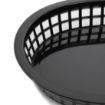 Picture of Olympia Oval Polypropylene Food Basket Black (Pack of 6)