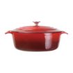Picture of Vogue Red Oval Casserole Dish 6Ltr