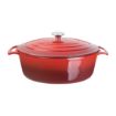 Picture of Vogue Red Oval Casserole Dish 6Ltr