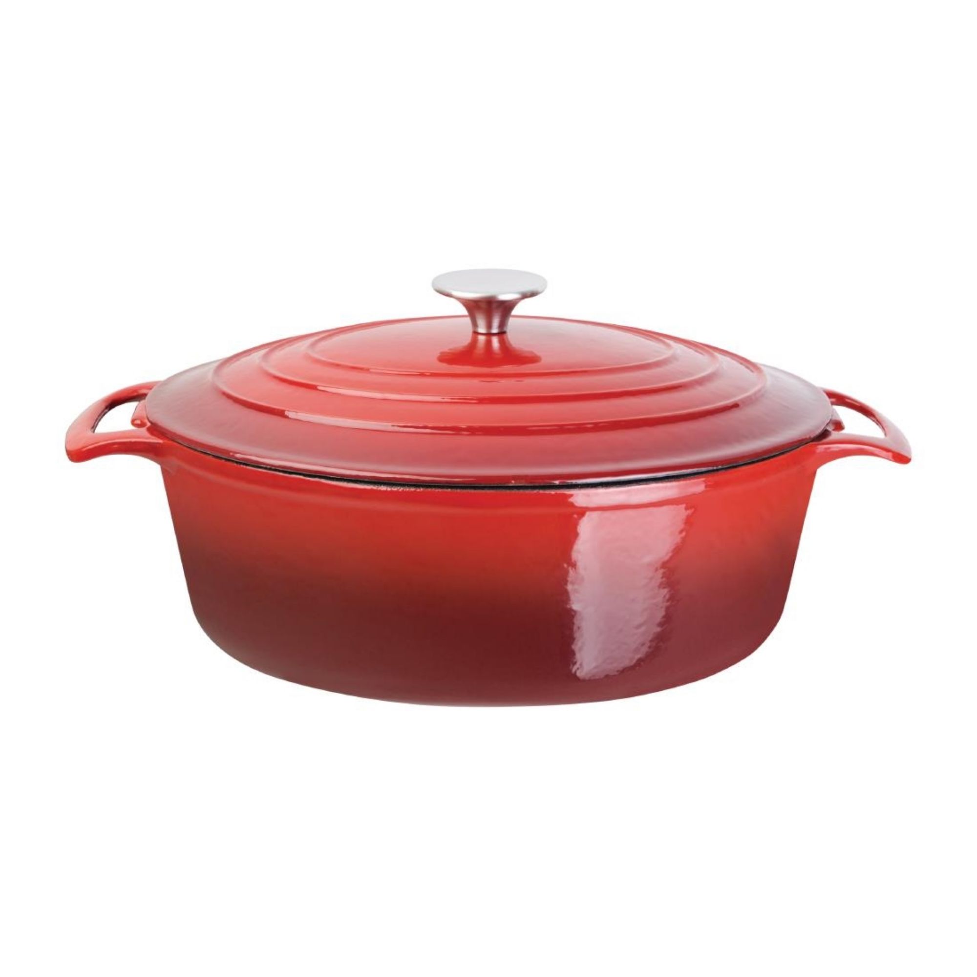 Picture of Vogue Red Oval Casserole Dish 6Ltr