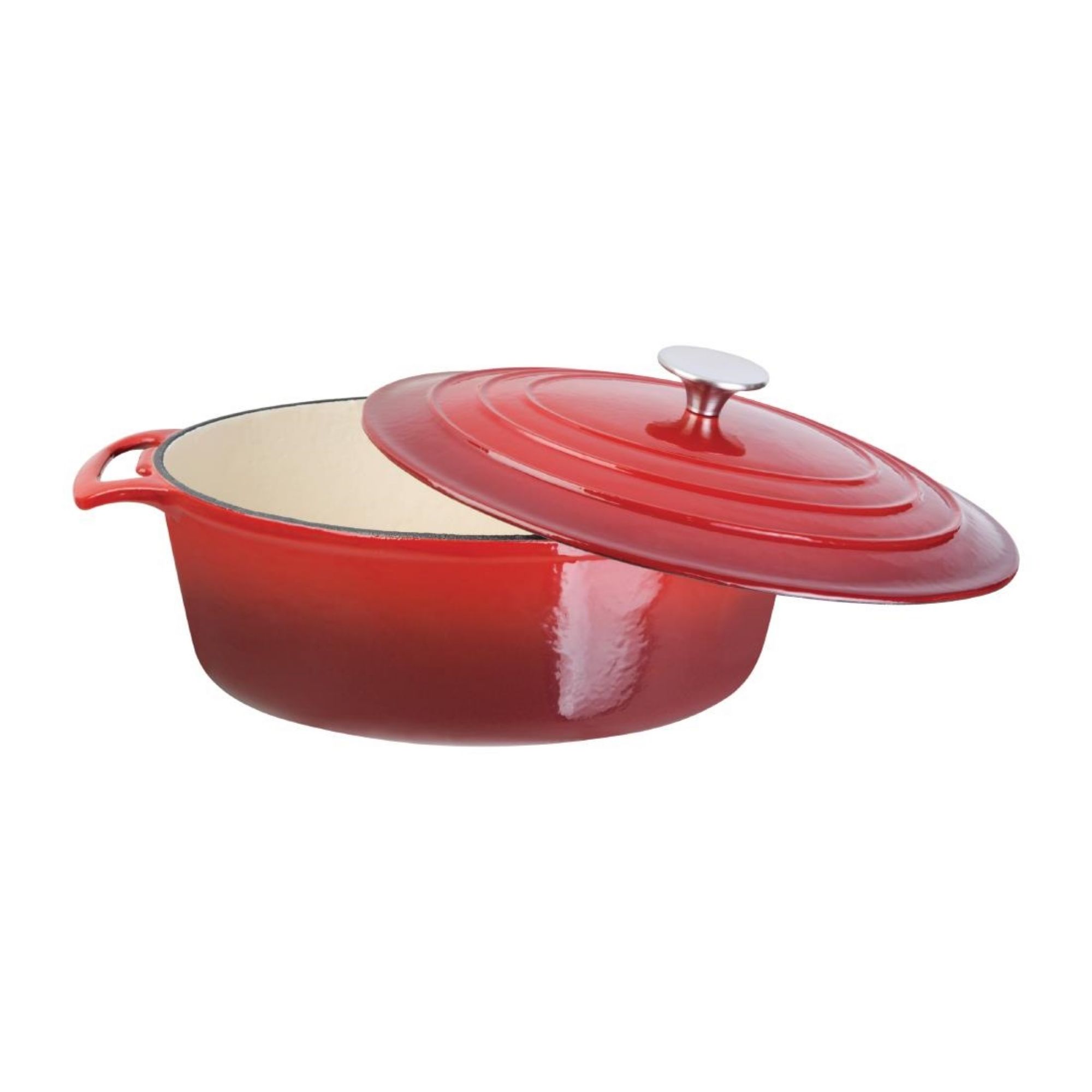 Picture of Vogue Red Oval Casserole Dish 6Ltr