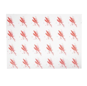 Picture of Burger Wrapping Paper Sheets Red 245 x 300mm (1000 pack)