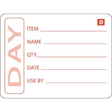 Picture of Hygiplas Dissolvable Prepared Food Labels (Pack of 250)