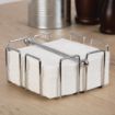 Picture of Olympia Cocktail Napkin Holder with Weight 140 x 140mm